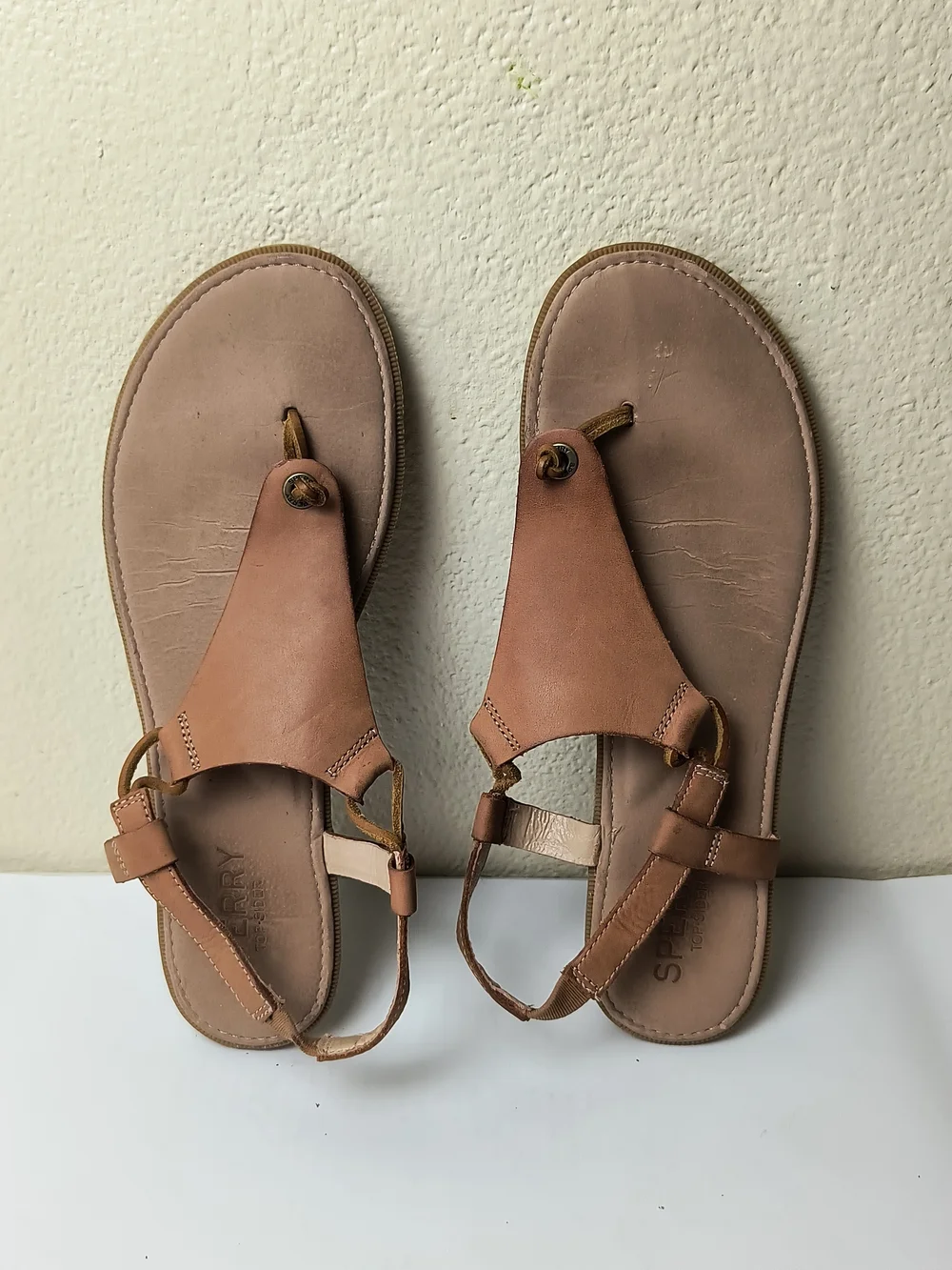 Sperry Top - Sider 10M Women’s Brown Leather T-strap Sandals